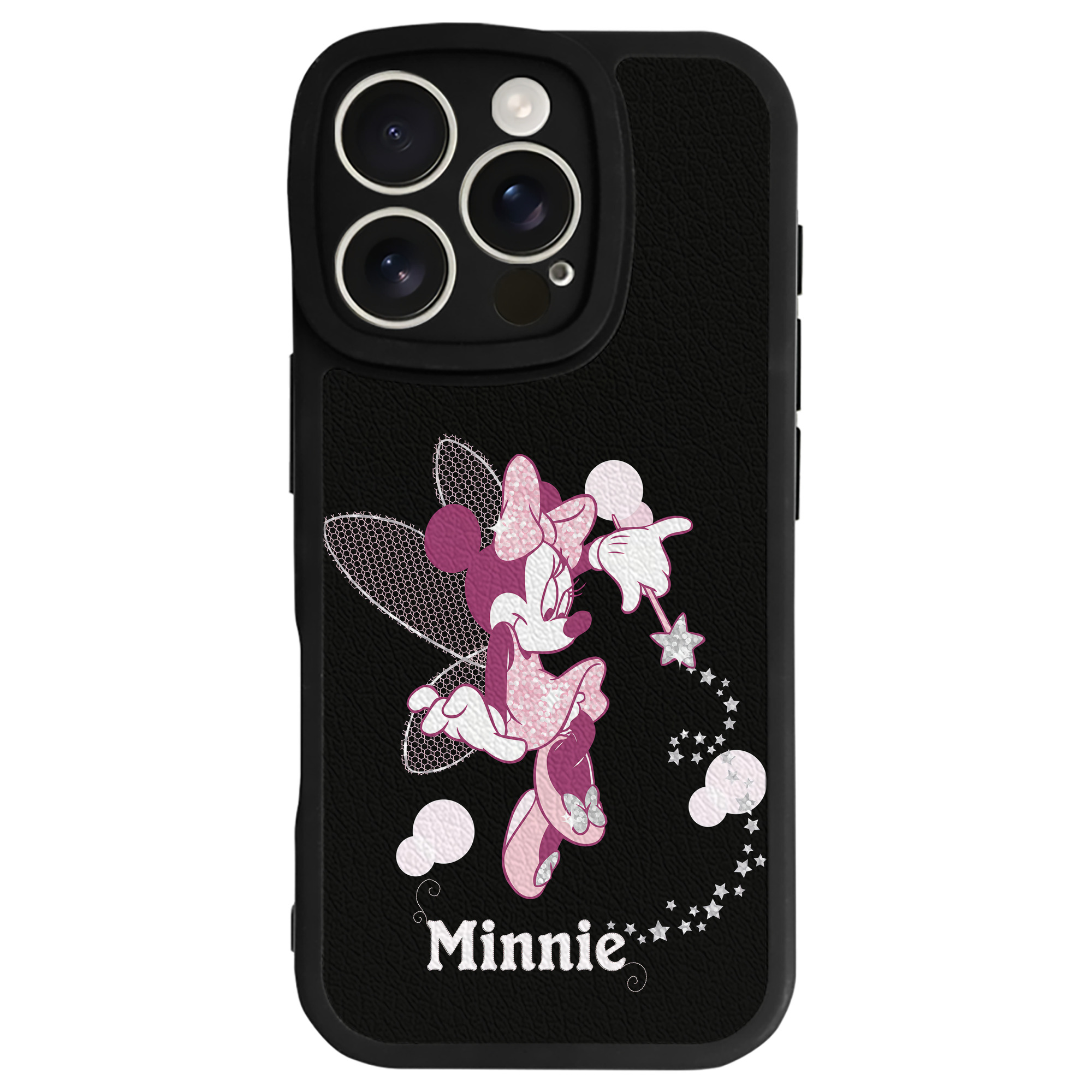 （画像用） ミッキーマウス Mickey Mouse 【iPhone 16シリーズ対応】シリコンスマホケース（レザー調） 材質：シリコン
